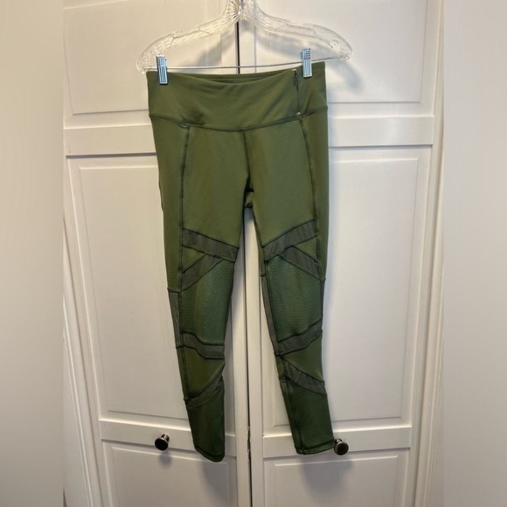 Calia By Carrie Underwood Mesh Olive Green Leggings Size Women’s Medium